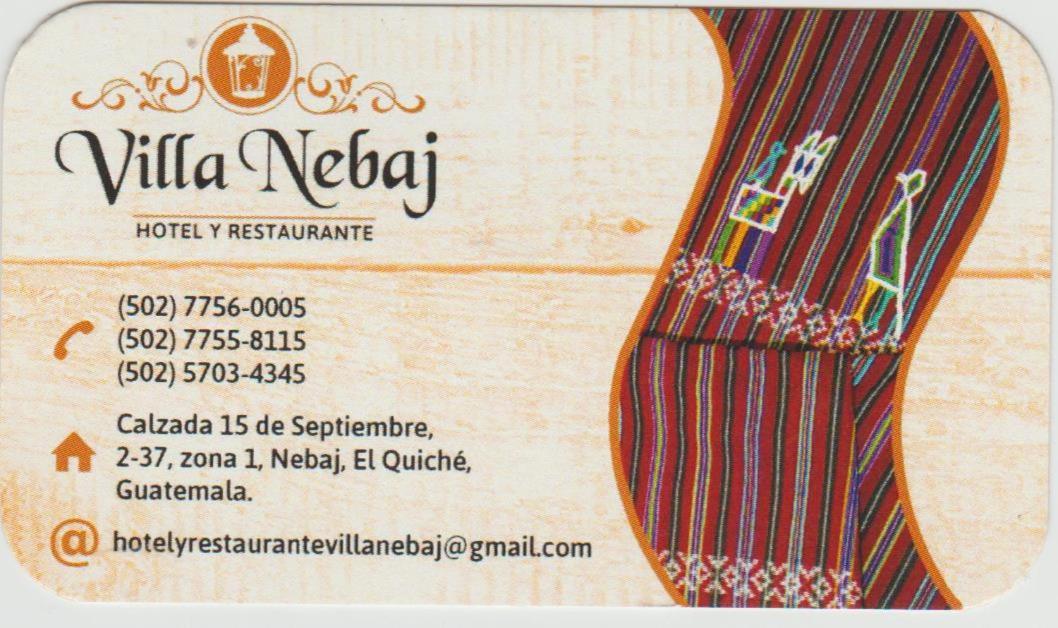 Hotel Y Restaurante Villa Nebaj מראה חיצוני תמונה